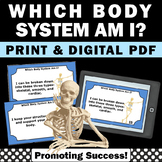 Human Body Systems Middle School Science Task Cards Digita