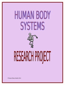 Preview of Human Body Systems Project