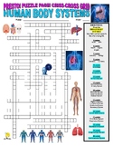 Human Body Systems Puzzle Page (Wordsearch and Criss-Cross)