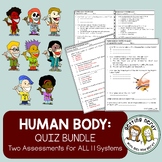 Human Body Systems Quiz Bundle