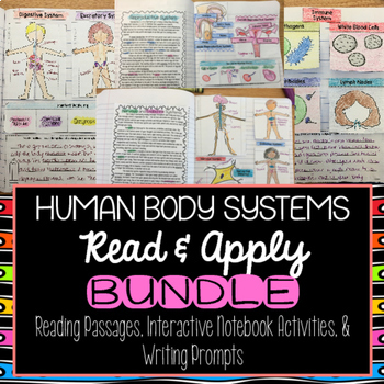 Preview of Human Body Systems Read and Apply BUNDLE {NGSS-LS1-3}