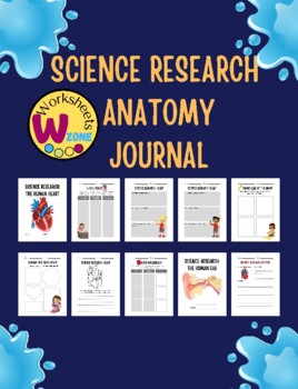 Preview of Human Body Systems Research Project printable for school journal and class