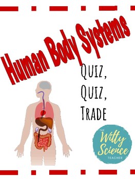 Preview of Human Body Systems Review Game - Quiz, Quiz, Trade