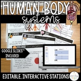 Human Body Systems Stations Activities - Editable and Goog