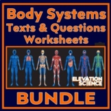 Human Body Systems Worksheet Readings and Questions Bundle