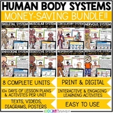 Human Body Systems Worksheets BUNDLE | The Human Body