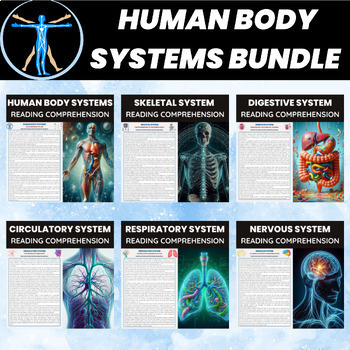 Preview of Human Body Systems Reading Bundle | Human Anatomy & Physiology