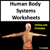 Human Body Systems Worksheets & Anatomy and Physiology Bod