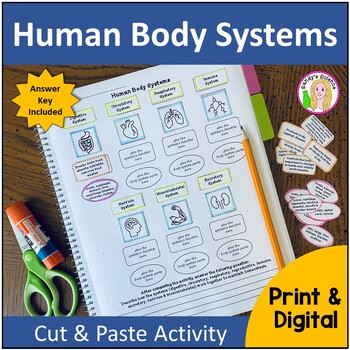 Preview of Human Body Systems (cut and paste) Activity