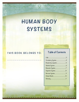 Preview of Human Body Sytems Student Note Taking Booklet for Essential Standards