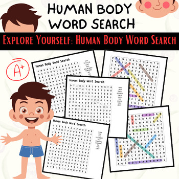 Preview of Human Body Word Search: Learn About the Body While Having Fun