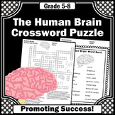 Human Brain Body Systems Vocabulary Science Crossword Puzz