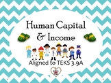 Human Capital and Income Lesson with Two Simulations *Editable*