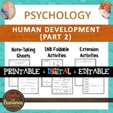 Human Development Part 2 - Psychology Interactive Note-tak