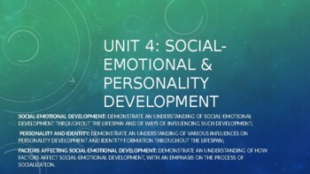 Preview of Human Development - Social-Emotional & Personality Development