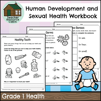 Preview of Human Development and Sexual Health Workbook (Grade 1 Ontario Health)