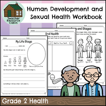 Preview of Human Development and Sexual Health Workbook (Grade 2 Health)