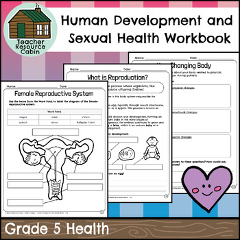 Preview of Human Development and Sexual Health Workbook (Grade 5 Ontario Health)