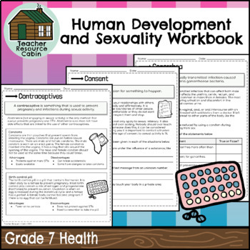 Preview of Human Development and Sexual Health Workbook (Grade 7 Ontario Health 2019)