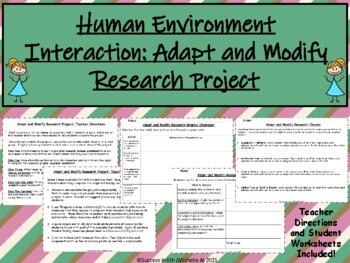 Preview of Human Environment Interaction: Adapt and Modify Research Project