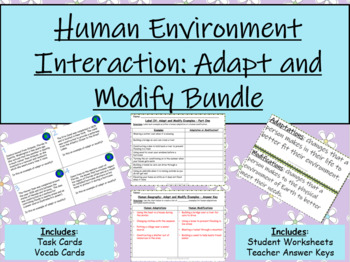 Preview of Human Environment Interaction: Adapt and Modify Resources Bundle