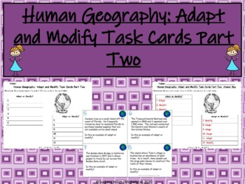 Preview of Human Environment Interaction: Adapt and Modify Task Cards Part Two