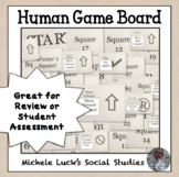 Human Game Board Class Activity Floor or Wall Squares in Brown