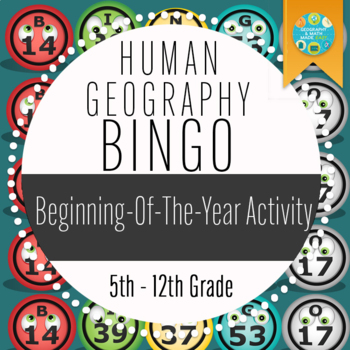 Preview of Human Geography Bingo: A Beginning of the Year Activity