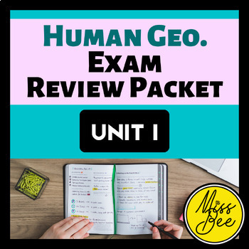 Preview of Human Geography Exam Review Packet Unit 1