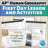 AP® Human Geography First Day of School Lesson, Activities