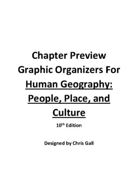 Preview of Human Geography: People, Place, and Culture, 10th Ed. Chapter Previews