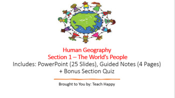 Preview of Human Geography - Section 1 Bundle - The World's People