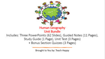 Preview of Human Geography Unit Bundle