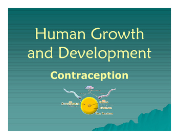 Preview of Human Growth and Development: Contraception PowerPoint Presentation