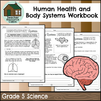 Preview of Human Health and Body Systems Workbook (Grade 5 Ontario Science)
