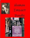 Human Impact Bundle Informational texts, hyperlinks and gu