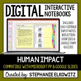 Human Impact Digital Interactive Notebook | Google Slides 