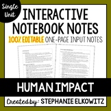 Human Impact Editable Notes