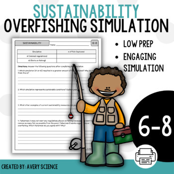 Preview of Human Impact Sustainability Overfishing Simulation Activity