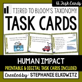Human Impact Task Cards | Printable & Digital