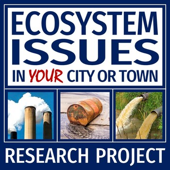 Preview of NGSS Human Impact on the Environment Project YOUR HOME TOWN PDF and GOOGLE