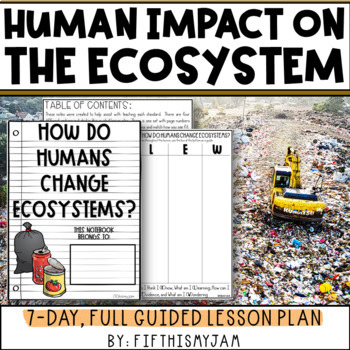 Preview of Human Impact on Ecosystems | Full Guided Science Lesson Bundle