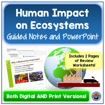 Preview of Human Impact on Ecosystems Guided Notes and PowerPoint