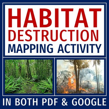 Preview of Human Impact on the Environment Activity Habitat Destruction PDF and DIGITAL