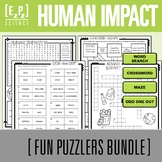 Human Impact on the Enviroment Activity Bundle | Puzzle Ch