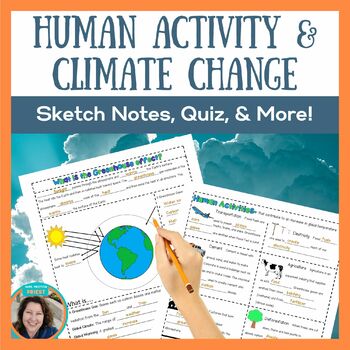 Preview of Human Impact on the Environment - Climate Change - Global Warming - Sketch Notes