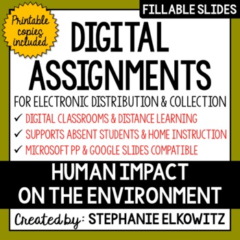 Preview of Human Impact on the Environment Digital Activities | Distance Learning