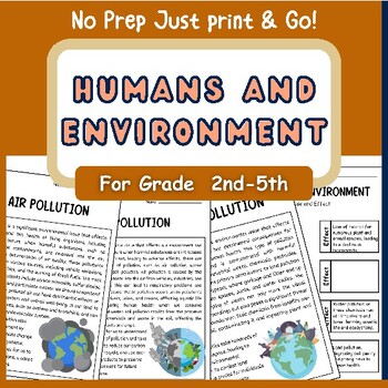 Preview of Human Impact on the Environment | Pollution Activities | Environmental Changes
