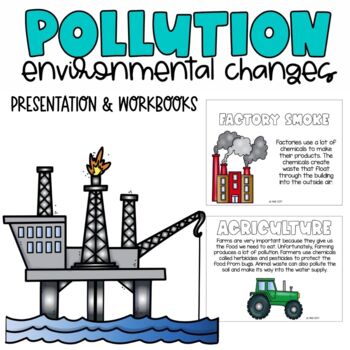 Preview of Earth Day | Human Impact on the Environment Slides | Pollution Workbook