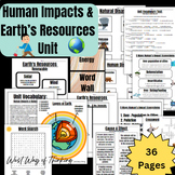 Human Impacts and Earth's Resources Unit